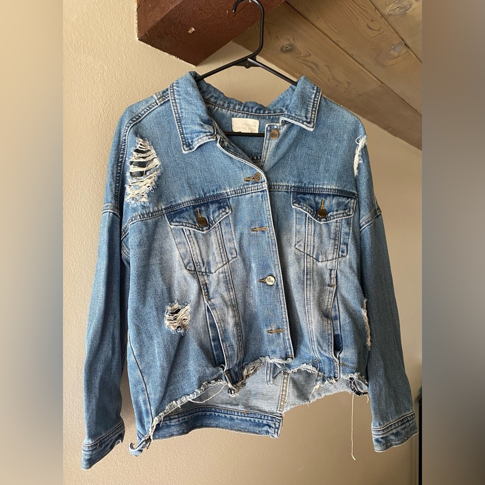 Distressed Denim Jacket